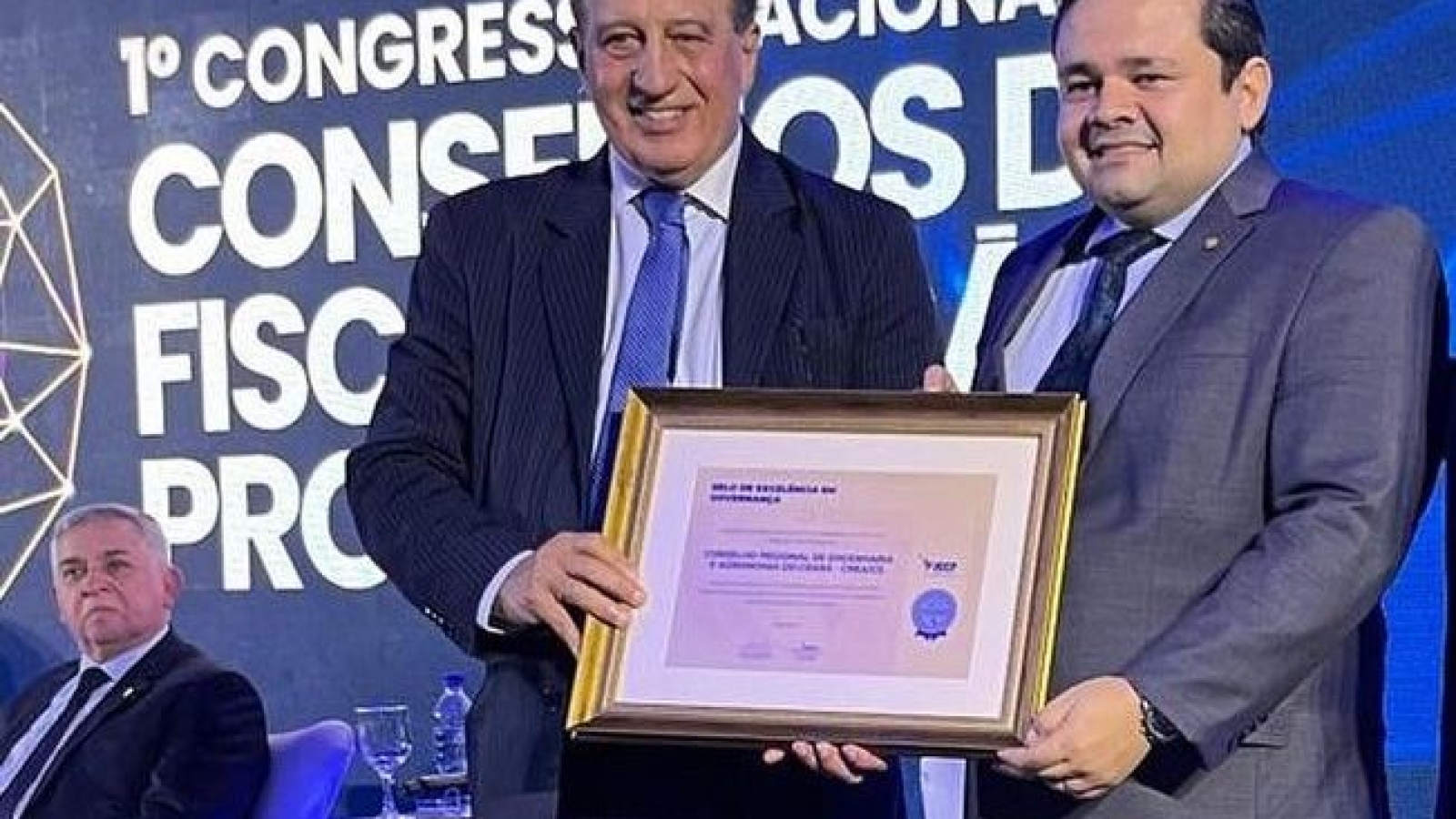 Augusto Nardes,  Ministro do TCU e Fernando Galiza, presidente do Crea-CE